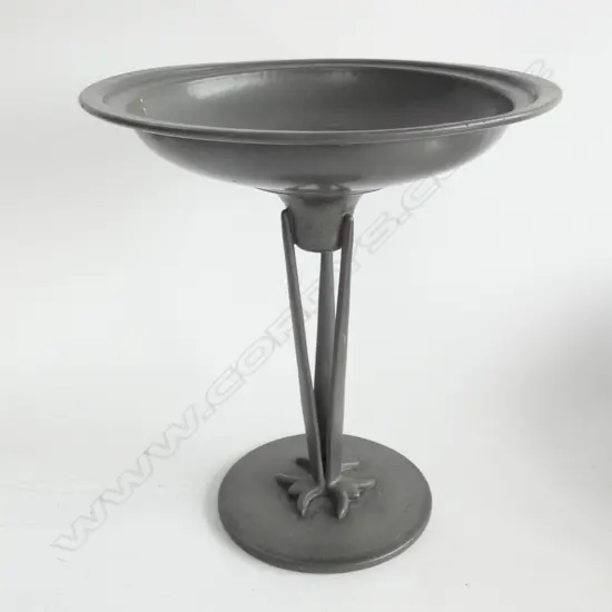 An Arts and Crafts ‘Homeland’ pewter compote by C.P. Walker & Co,  Sheffield